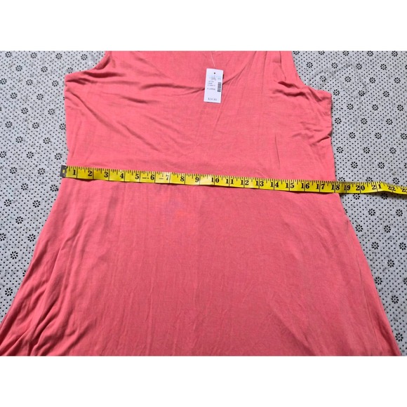 NWT‎ Maurices 24/7 Dress WomensXL SleevelessFloral CoralPink CasualComfy  Bundle - Picture 7 of 15